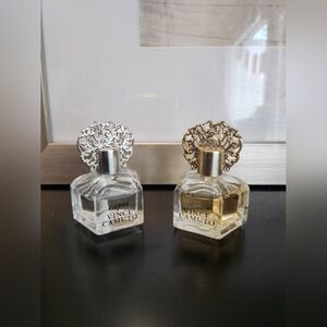 Vince Camuto Perfume Fragrance Set Of Two with Gold and Silver Accents